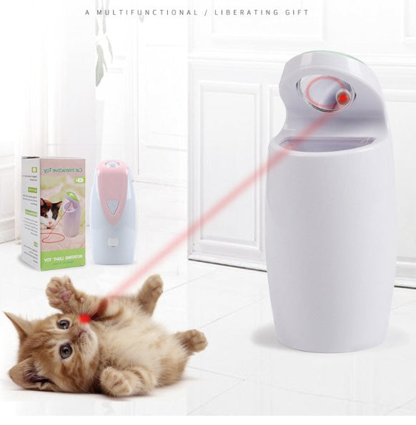The Ultimate Fun for Your Feline: LED Smart Laser Pet Toy