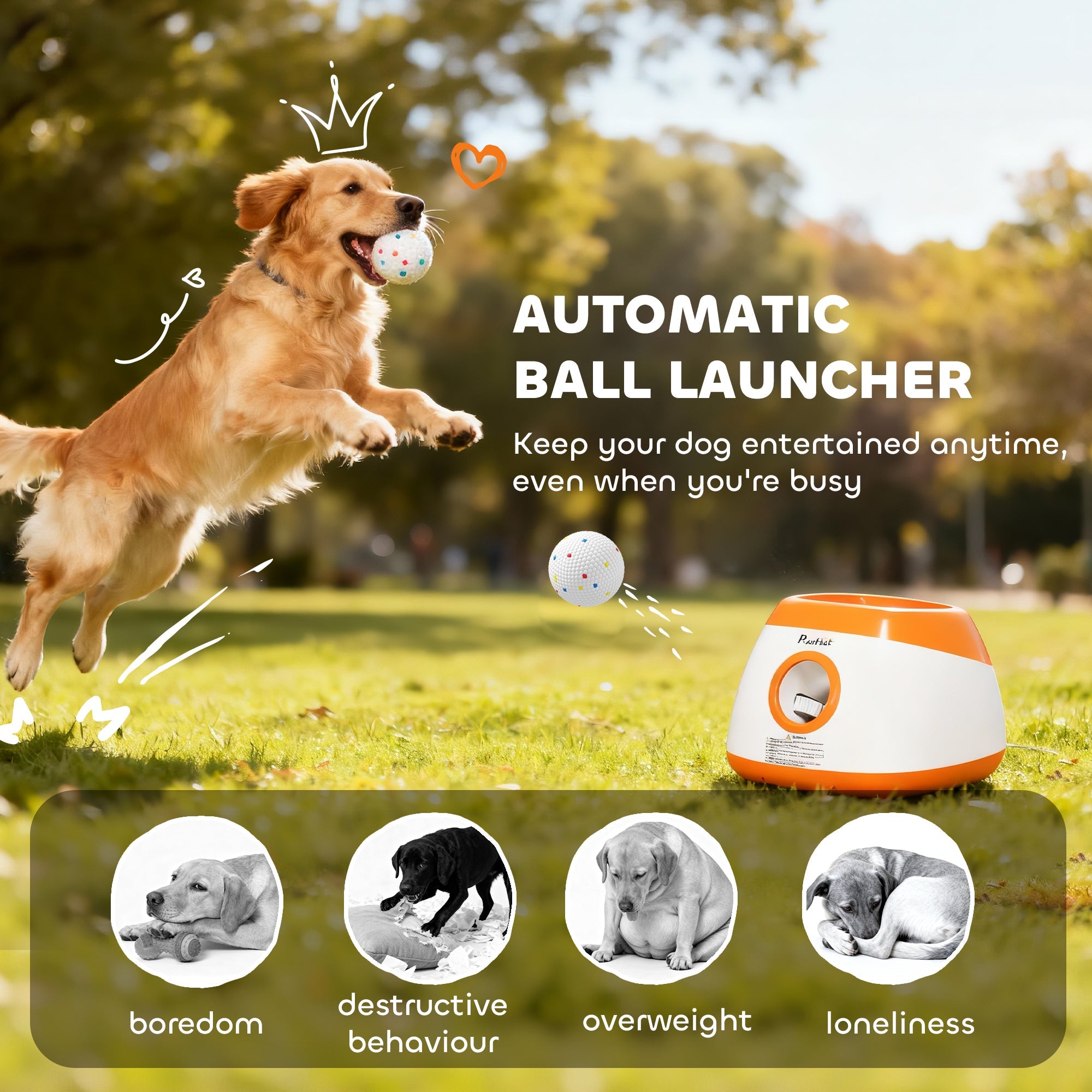 Unleash the Fun with the Automatic Dog Ball Launcher