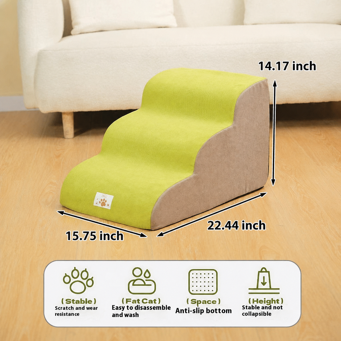 Pet Bed Stairs Slope Sofa Bedside Access Ladder