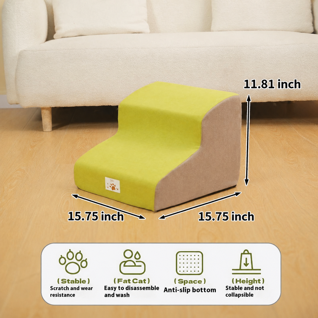Pet Bed Stairs Slope Sofa Bedside Access Ladder