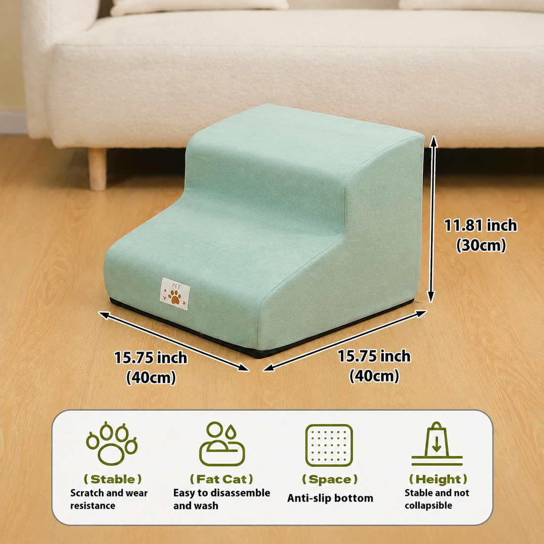 Pet Bed Stairs Slope Sofa Bedside Access Ladder