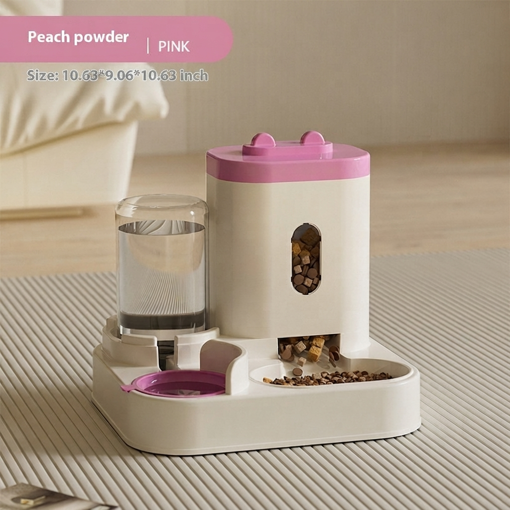 Automatic Pet Feeding And Water Bowl Set