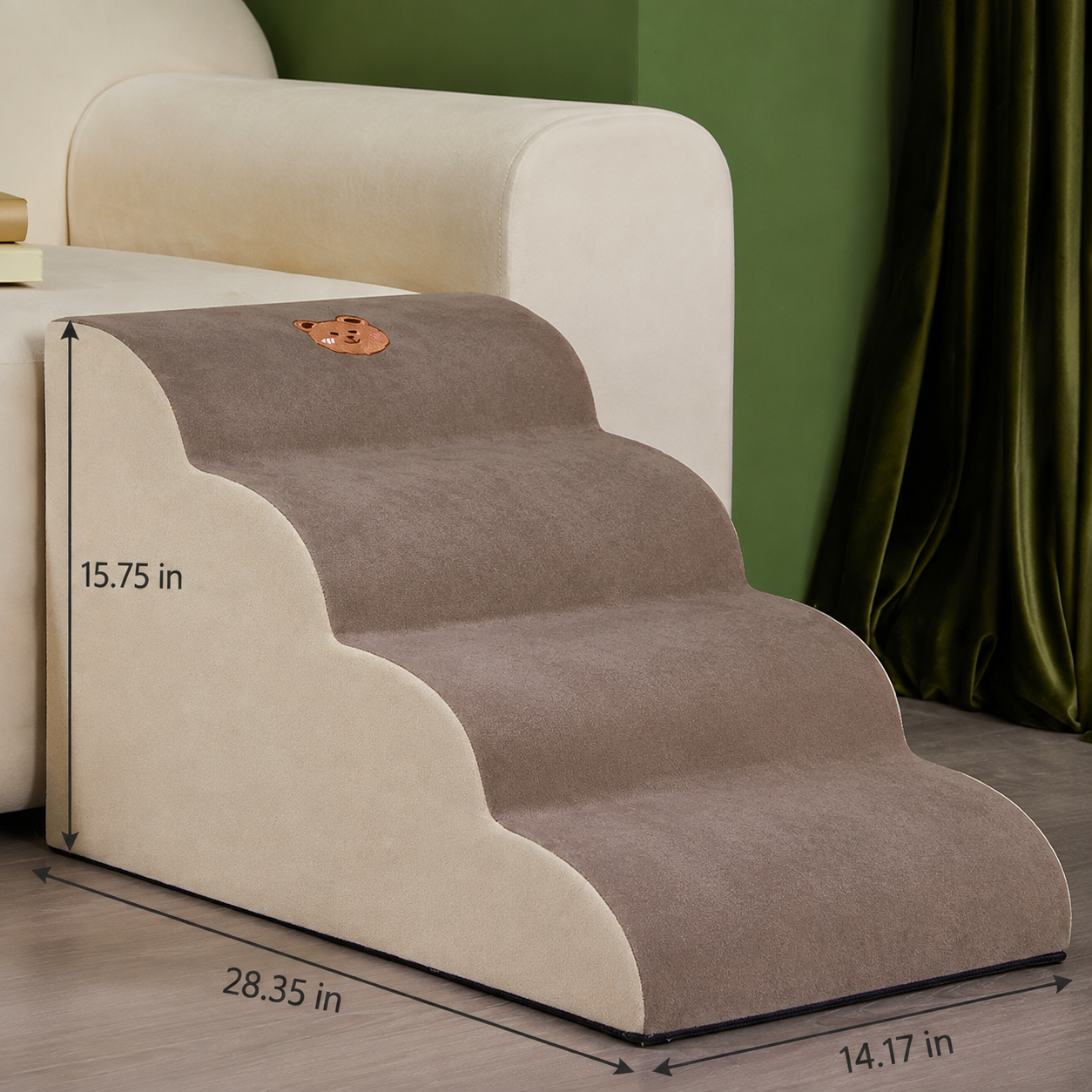 Removable Washable Pet Stairs Slope Ladder Design