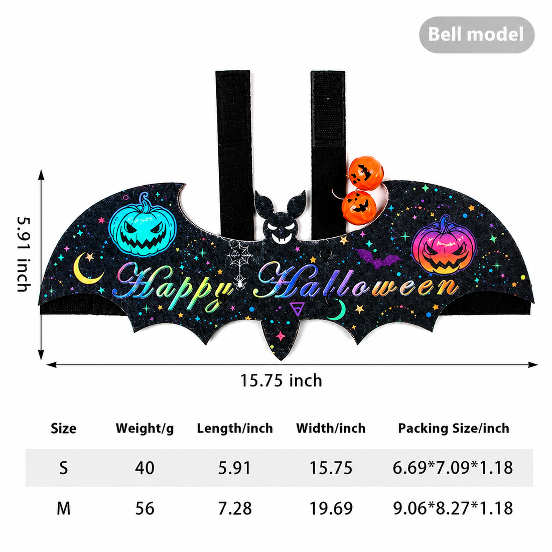 Halloween Batwing Pet Costume Holiday Outfit