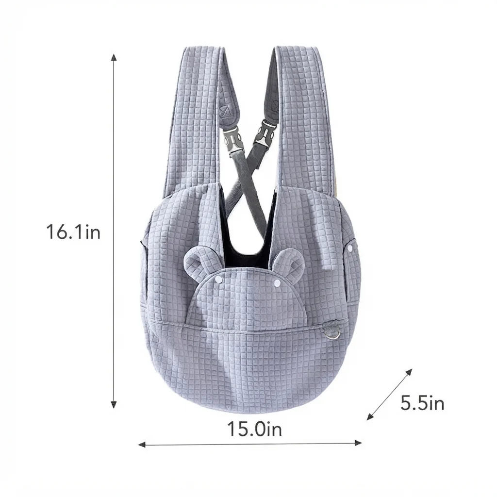 Breathable Pet Backpack Carrier For Outdoor Travel Comfort