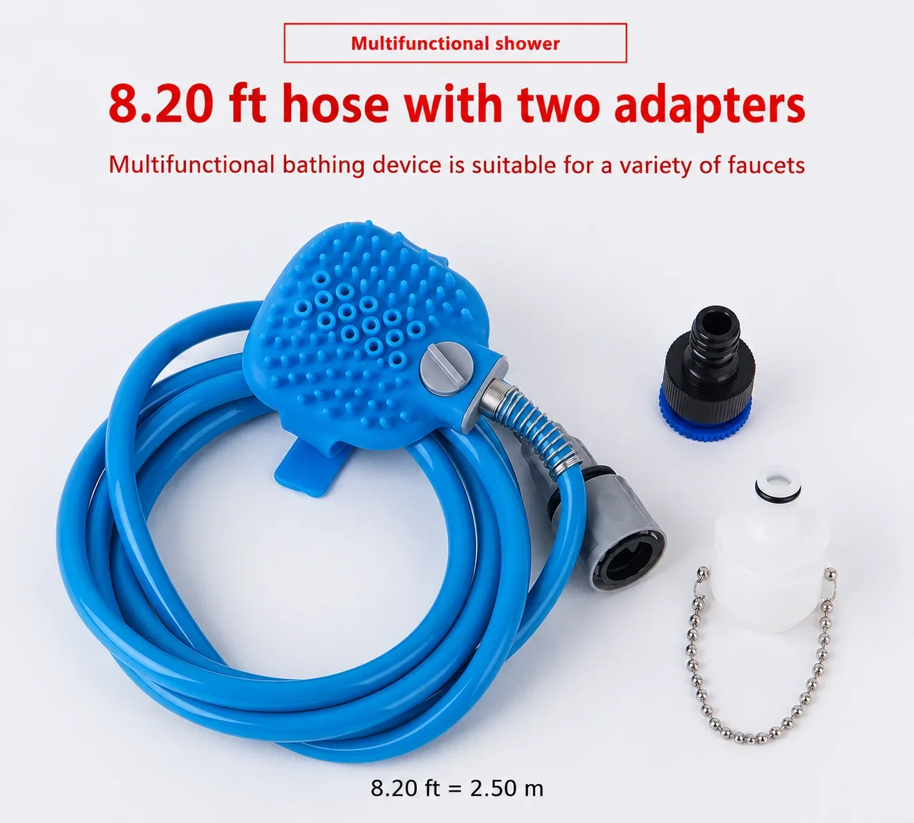 Pet Bathing Glove With Silicone Shower Massage Brush